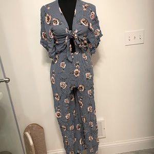 Everly floral jumpsuit